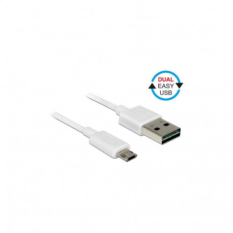 "Kabel EASY-USB 2.0 Typ-A Stecker > EASY-USB 2.0 Typ Micro-B Stecker 0,2 m weiß"