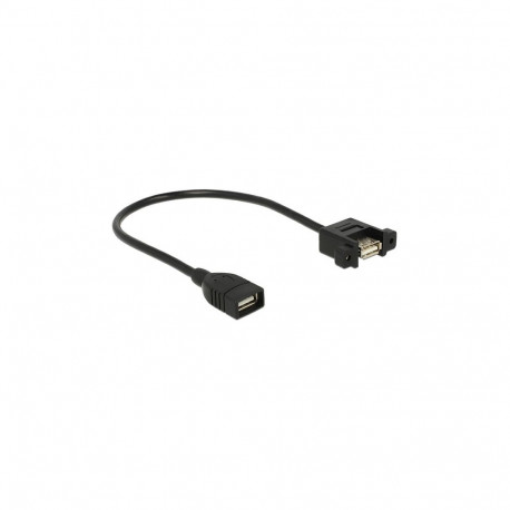 "DELOCK Kabel USB 2.0 A Buchse > USB 2.0 A Buchse zum Einbau 0.25 m"