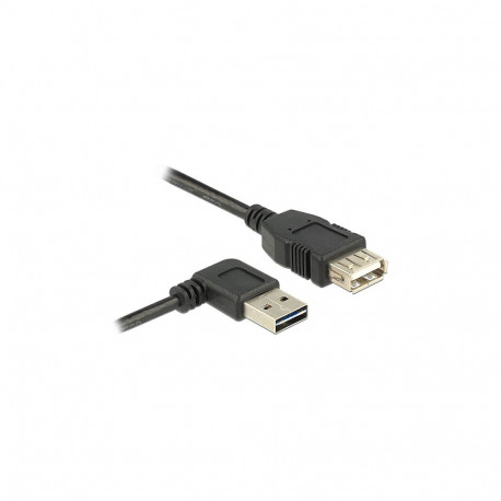 Delock EASY USB 2.0-A vasakule/paremale nurgaga pistik - USB 2.0-A pesa 3 m kaabel