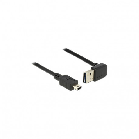 Delock EASY USB 2.0-A üles/alla nurgaga kaabel > Mini USB 5 Pin 2 m