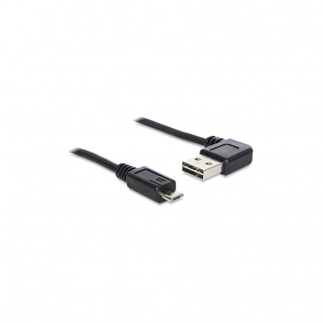 Delock EASY USB 2.0-A 90-kraadise nurgaga kaabel Micro-B pistik-pistik 3 m