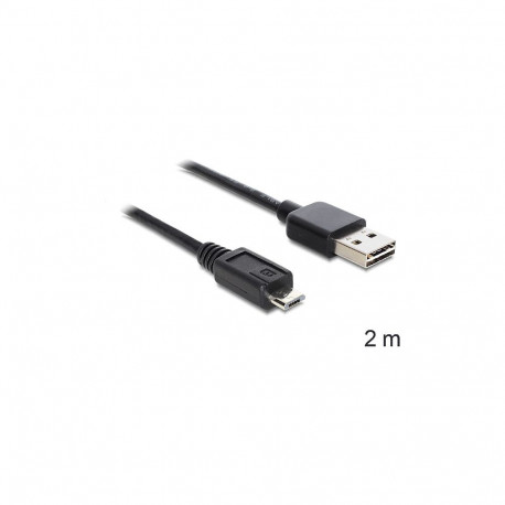 "Kabel EASY-USB 2.0 Typ-A Stecker > USB 2.0 Typ Micro-B Stecker 2 m schwarz"