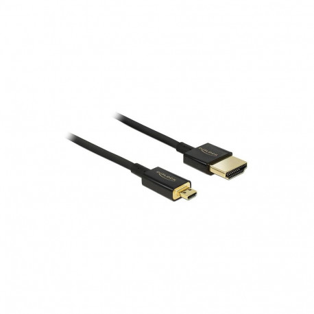 Delock High Speed HDMI koos Ethernetiga kaabel - HDMI-A pistik > HDMI Micro-D pistik, 3D 4K, 4.5 m, 
