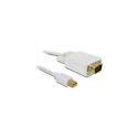Delock DP mini - VGA kaabel 3m valge