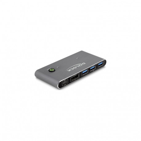 "DELOCK DisplayPort KVM Switch 8K 30 Hz mit USB 5 Gbps"