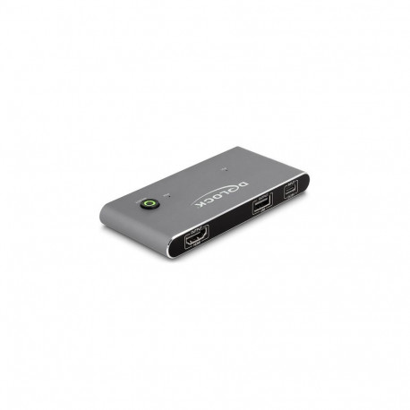 Delock USB-C KVM-lüliti HDMI 8K 60 Hz USB 2.0-ga