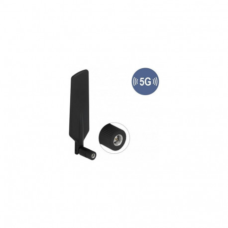 "5G LTE Antenne SMA Stecker -1 - 3 dBi omnidirektional drehbar mit Kippgelenk schwarz"