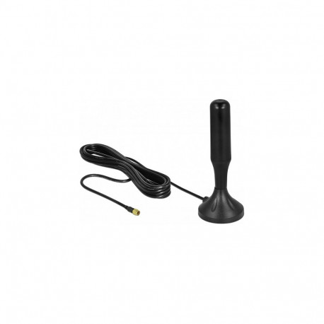 "DELOCK LTE Antenne SMA Stecker 3 - 5 dBi 12.4 cm starr omnidirektional mit magnetischem Standfuss u