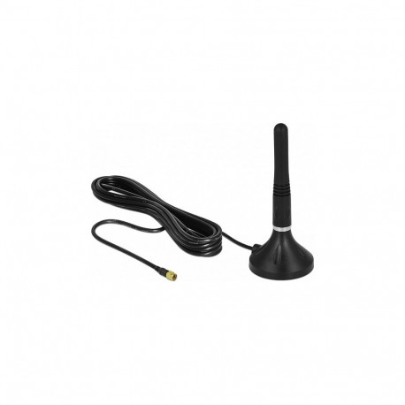 LTE-antenn SMA-pistikuga 2–3dBi 11cm jäik ringsuunaline magnetilise aluse ja 3m RG-174 A/U ühenduska