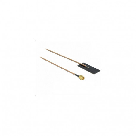 Delock WLAN 802.11 ac/ax/a/h/b/g/n antenn SMA pistik 0.5-1.2dBi RG-178 1m PCB sisemine kleepkinnitus