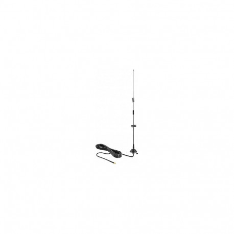 "LTE Antenne SMA Stecker 5 - 7 dBi omnidirektional starr mit Montagefuß und Anschlusskabel RG-58 3 m