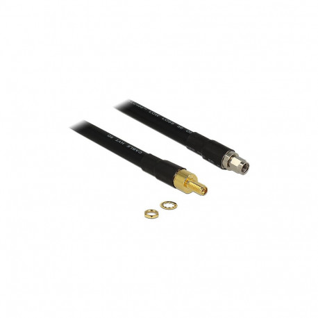 "DELOCK HF RP-SMA Stecker > RP-SMA Buchse 1 m CFD400 low loss"
