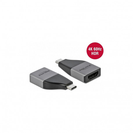 "DELOCK USB Type-C Adapter zu HDMI DP Alt mode 4K 60Hz + HDR - kompaktes Design"