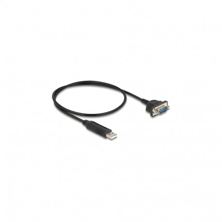 "Delock USB RS-232 Adapter USB 2.0 zu D-Sub 9 Stecker mit Muttern kompaktem seriellen Steckergehäuse