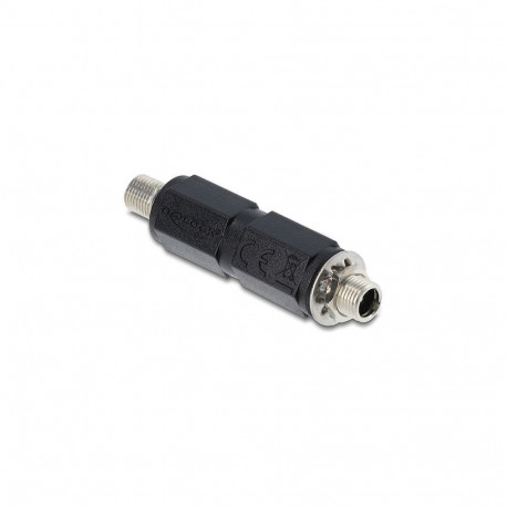"Hohlstecker Adapter DC 5,5 x 2,1 mm Buchse auf Buchse mit Gewinde gerade"