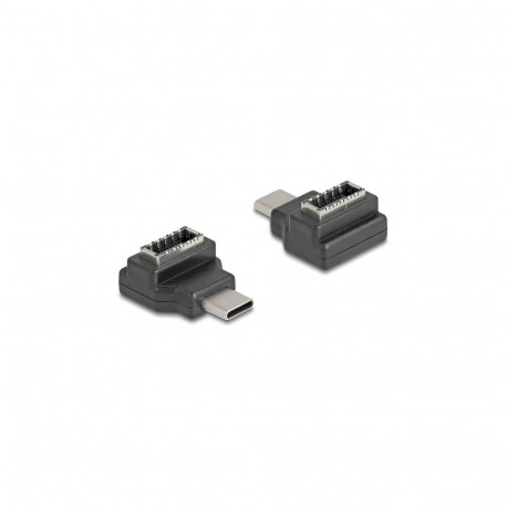 "Delock Adapter USB 10 Gbps USB Type-C™ Stecker zu Typ-E Key A Buchse schwarz"