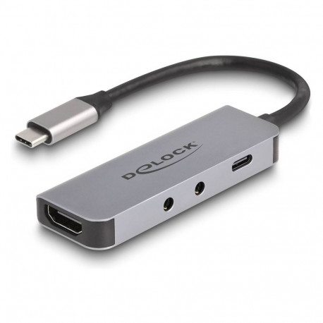 "USB Type-C™ Adapter zu HDMI 4K 60 Hz und Headset und Mikrofonschluss + USB Type-C™ PD 95 W"