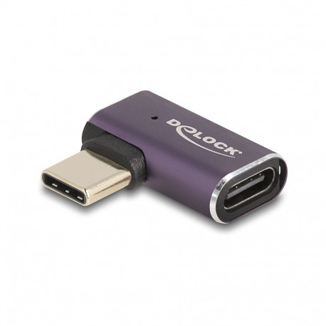 "Delock USB Adapter 40 Gbps USB Type-C™ PD 3.1 240 W Stecker zu Buchse gewinkelt links / rechts 8K 6