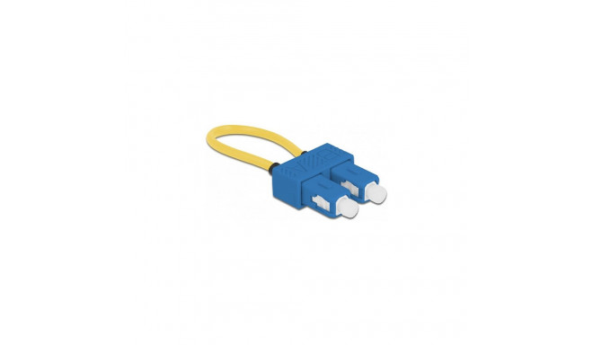 "Delock LWL Loopback Adapter SC / UPC Singlemode blau"