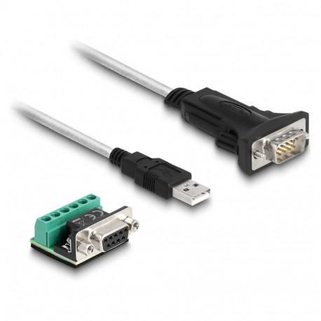 "Adapter USB 2.0 Typ-A zu 1 x Seriell RS-422/485 Stecker mit 6 Pin Terminalblock Adapter 5 V 1,8 m"