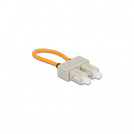 "Delock LWL Loopback Adapter SC / OM1 Multimode beige"