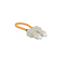 "Delock LWL Loopback Adapter SC / OM1 Multimode beige"