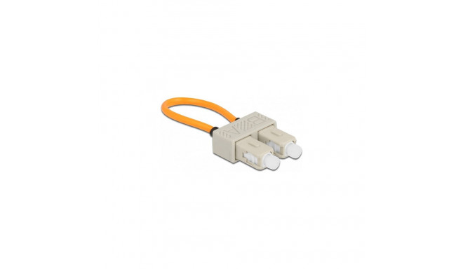 "Delock LWL Loopback Adapter SC / OM1 Multimode beige"