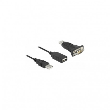 "Adapter USB 2.0 Typ-A zu 1 x Seriell RS-232 D-Sub 9 Pin Stecker mit Muttern"