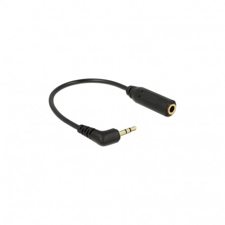 "Audiokabel Klinkenstecker 2,5 mm 3 Pin gewinkelt > Klinkenbuchse 3,5 mm 3 Pin"