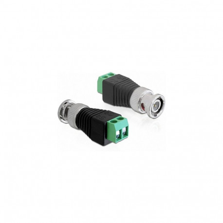 "Delock Adapter BNC Stecker > Terminalblock 2 Pin"