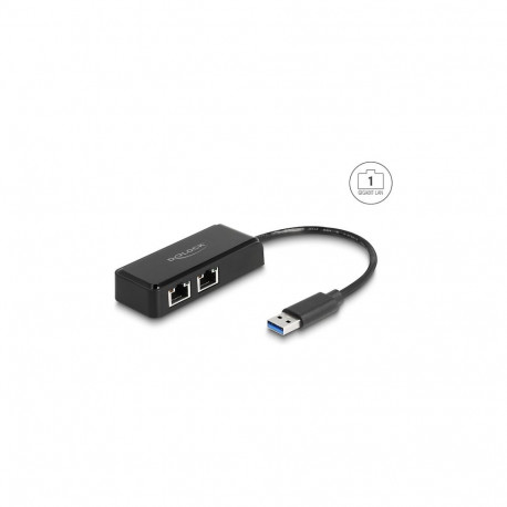 USB-A võrguadapter Gigabit LAN 2 × RJ45