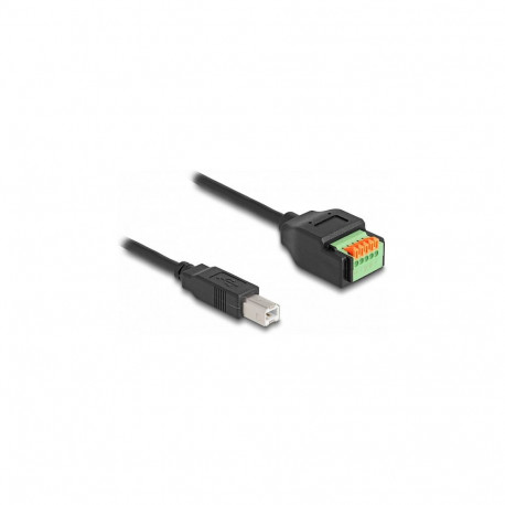 "Delock USB Type-C™ 2.0 Buchse zu Terminalblock Adapter mit Drucktaster"