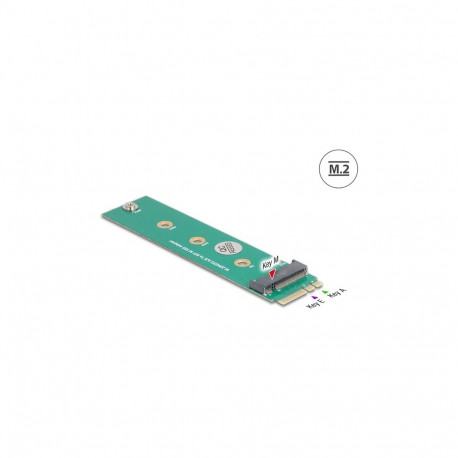 "Delock Adapter M.2 Key A+E Stecker zu M.2 Key M Slot"