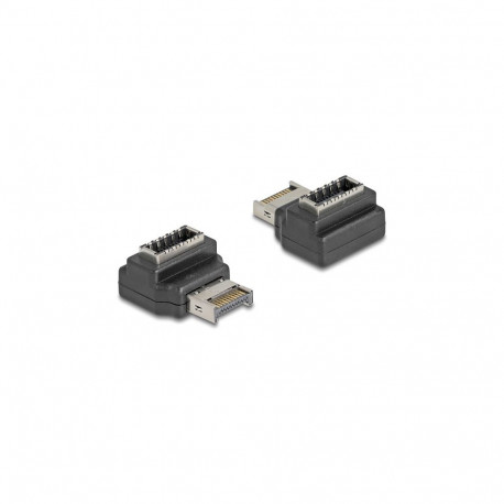 "Adapter USB 10 Gbps Typ-E Key A Stecker zu Buchse gewinkelt"