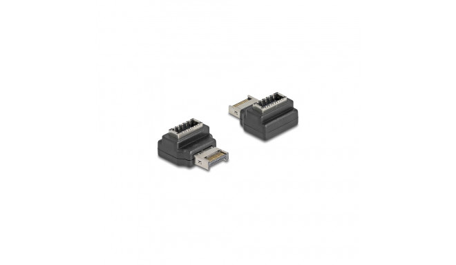 USB-adapter 10Gbps Type-E Key A pistikust pesasse, nurga all