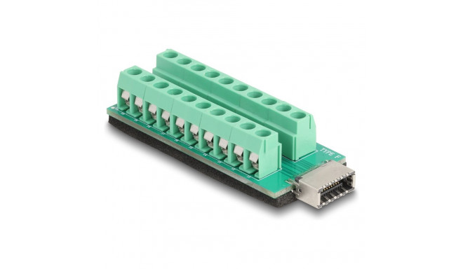 Delock USB Typ-E Key A pesa klemmiploki adapter 20 Pin