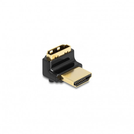 "HDMI Adapter Stecker zu Buchse 90° oben gewinkelt 8K 60 Hz Metall"