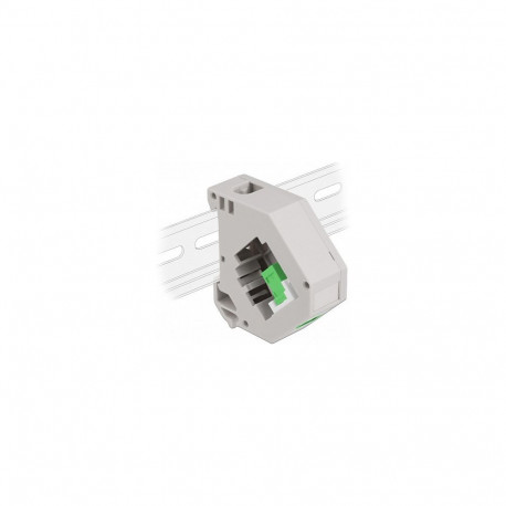 Delock DIN-liistu adapter Keystone SC Simplex pesa-pesa, roheline