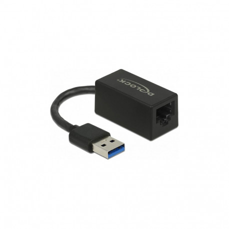 "USB Typ-A Netzwerk Adapter Gigabit LAN 1 x RJ45 kompakt schwarz ASIX"