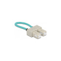 "Delock LWL Loopback Adapter SC / OM3 Multimode beige"