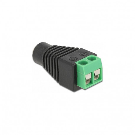 "Delock Adapter DC 1,35 x 3,5 mm Buchse > Terminalblock 2 Pin"