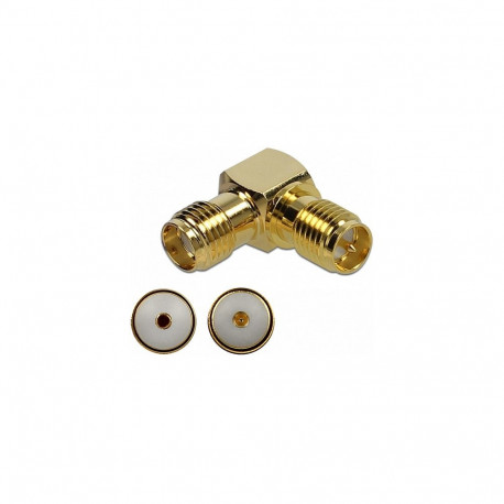 "Adapter SMA Buchse zu RP-SMA Buchse 90° 10 GHz"