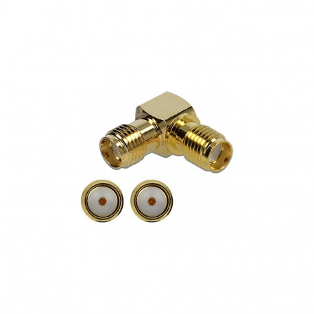 "Adapter SMA Buchse zu SMA Buchse 90° 10 GHz"