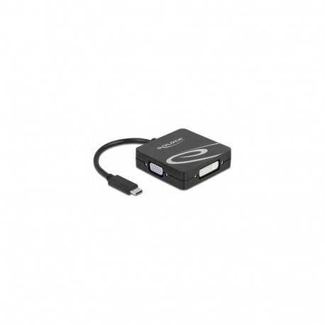 "Delock USB Type-C™ Adapter für einen VGA, DVI, HDMI oder DisplayPort Monitor"
