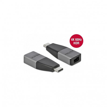 "Delock USB Type-C™ Adapter zu mini DisplayPort (DP Alt Mode) 4K 60 Hz – kompaktes Design"