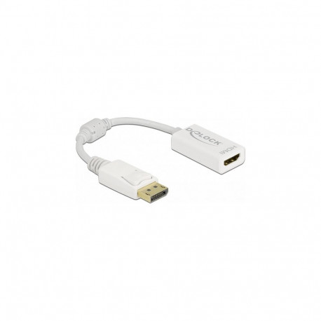 "Delock Adapter DisplayPort 1.1 Stecker zu HDMI Buchse Passiv weiß"
