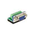 "Delock Terminalblock > D-Sub 9 Pin Buchse"