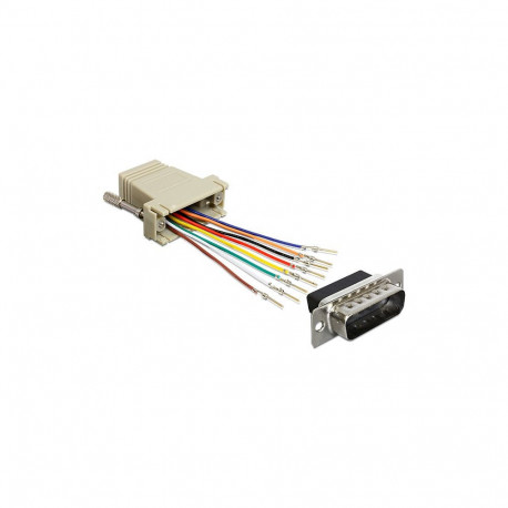 Delock D-Sub 15 Pin pistik > RJ45 pesa paigalduskomplekt