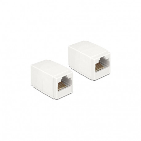"Delock Adapter RJ45 Buchse > RJ45 Buchse Cat.6 UTP kompakt"