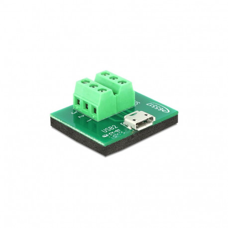 "Delock Adapter Micro USB Buchse > Terminalblock 6 Pin"
